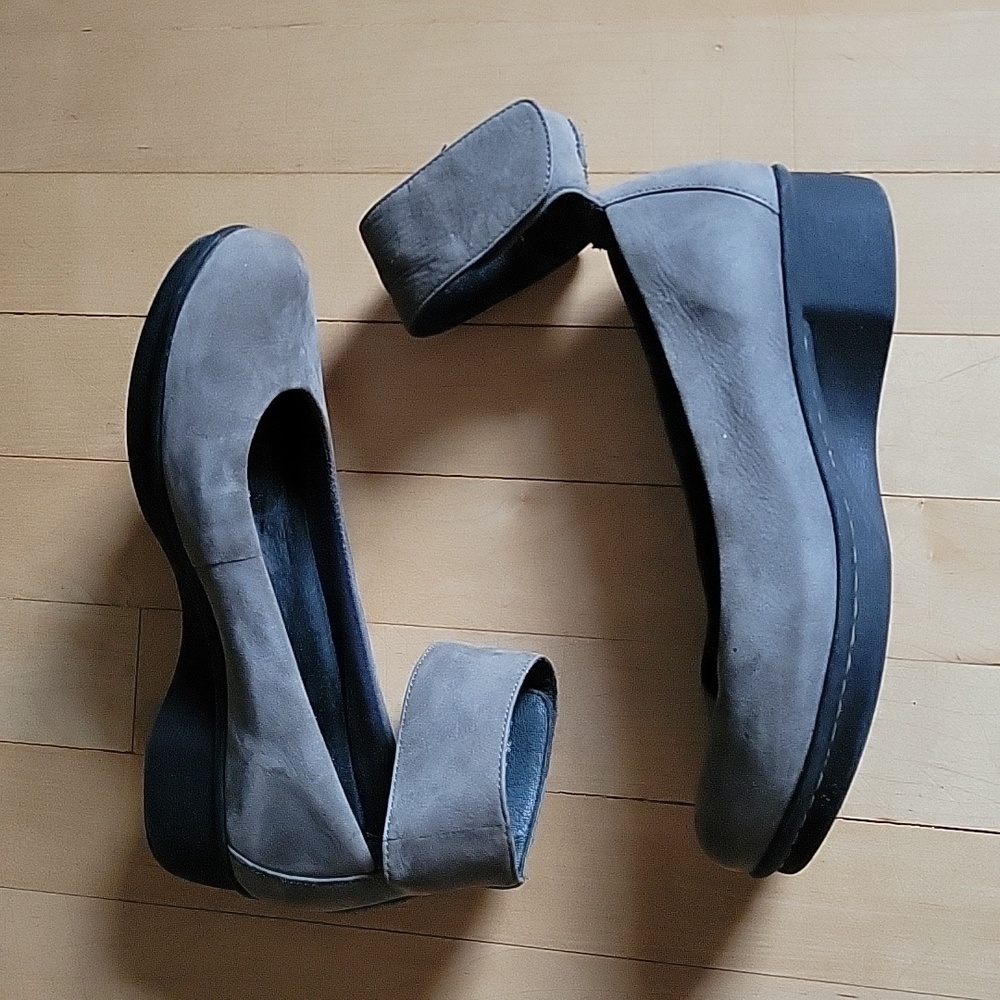 Dansko Grey Suede Ankle Strap Maryjane Ballet Shoe - 36/6 - Picture 4 of 8